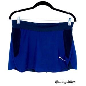 Ralph Laure Skort RLX Navy Blue Performance Tennis Golf Skort Size Medium